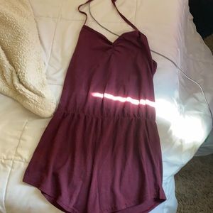 Marron romper, medium, American apparel